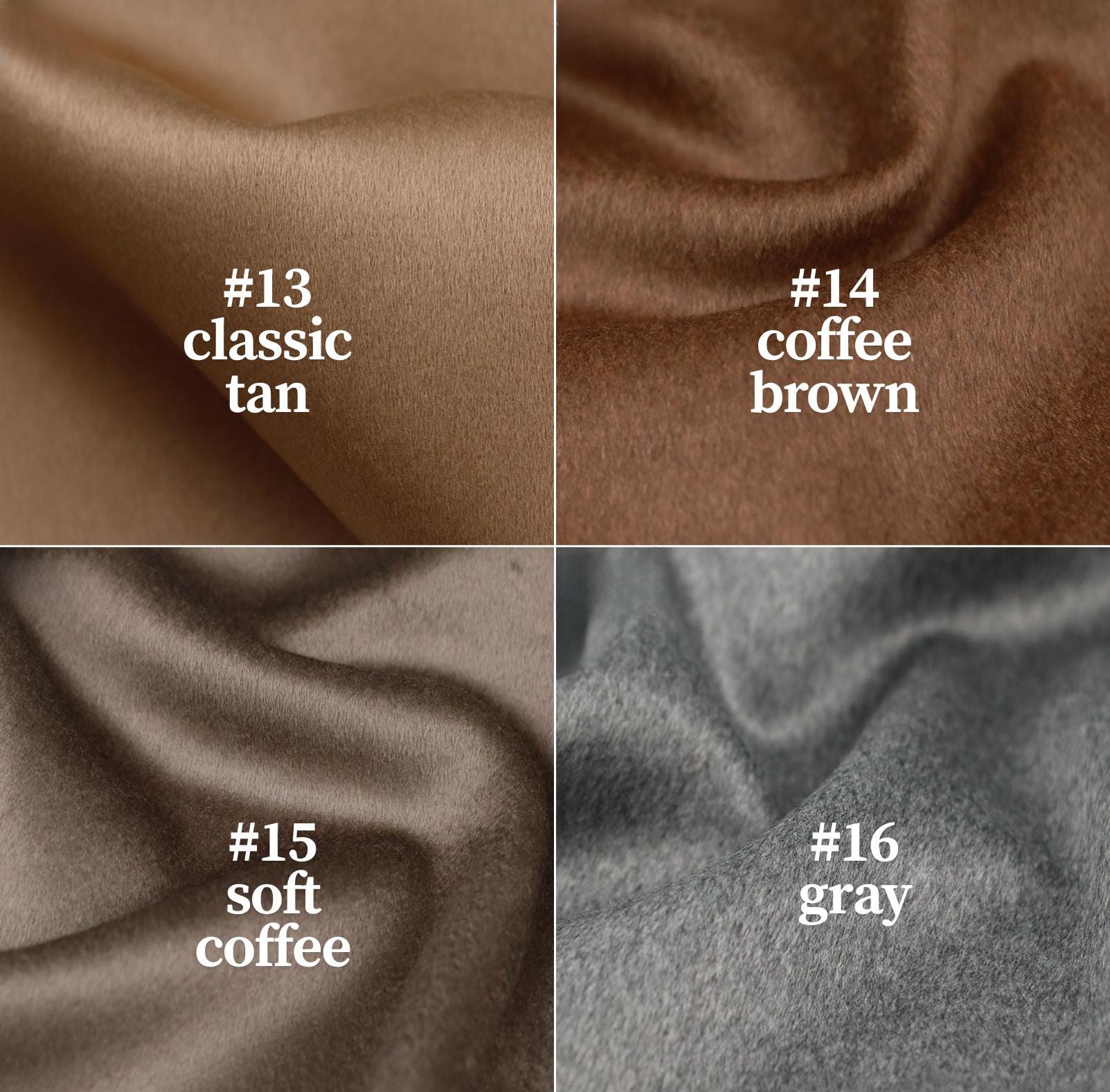 100% Pure Cashmere - Double Faced for Luxury Coats, 150cm wide by the Yard