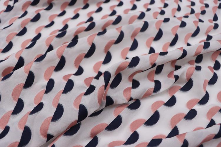 HOUBWE - 18 Momme  Sheer Special Cut Flower Silk Fabric - 114cm wide by the Yard