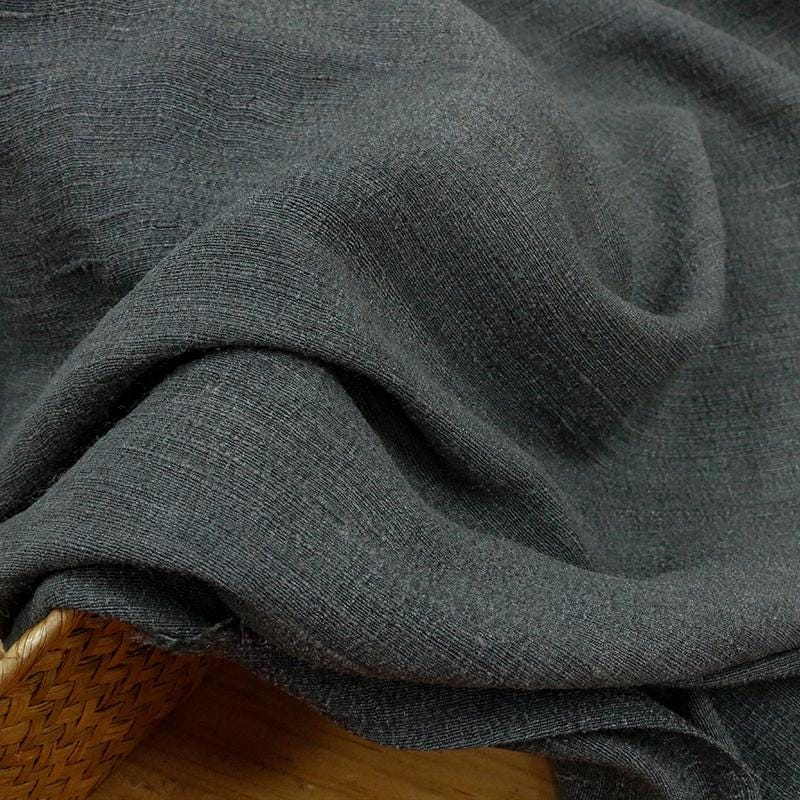 SOUZIC - 28 Momme Vintage Style Dirty Dyed Tussah Silk Fabric - 90cm wide by the Yard