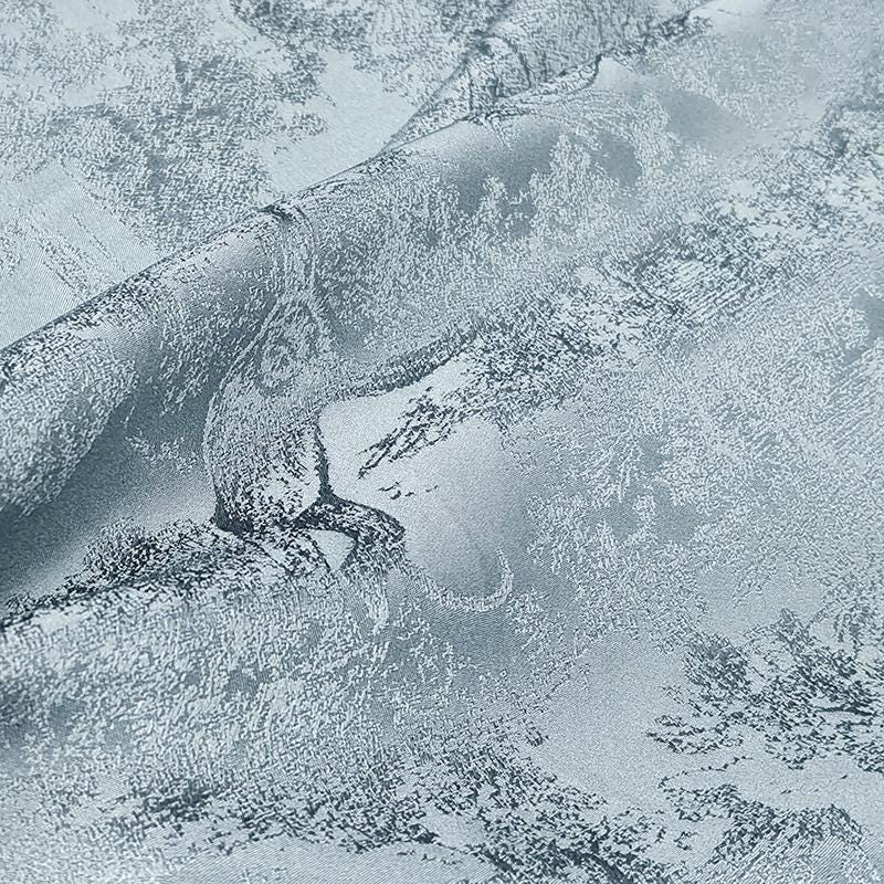 GYLJWY - Handmade 28 Momme Jacquard Mud Silk Satin Fabric - 112cm By the Yard