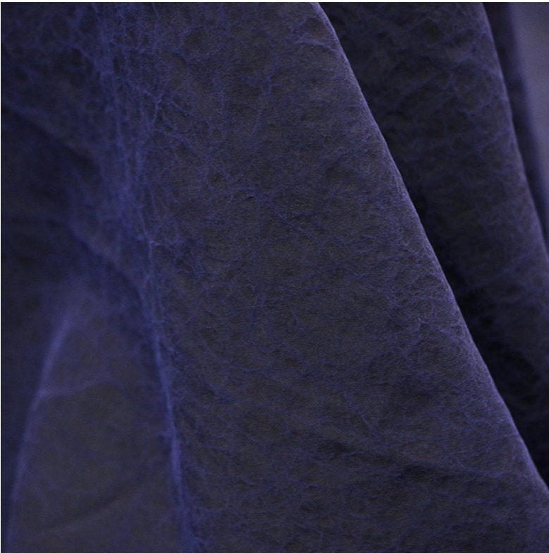 VIOLET -  22 Momme Cracks Handmade Plant Dye Mud Silk Fabric, 110cm by the Yard