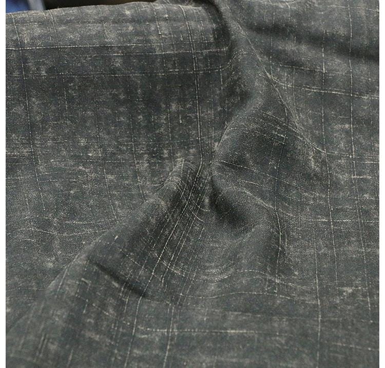 WASHUA - 45 Momme Handmade Old Style Gambiered Ganton Tussah Silk Fabric - 108cm wide by the Yard
