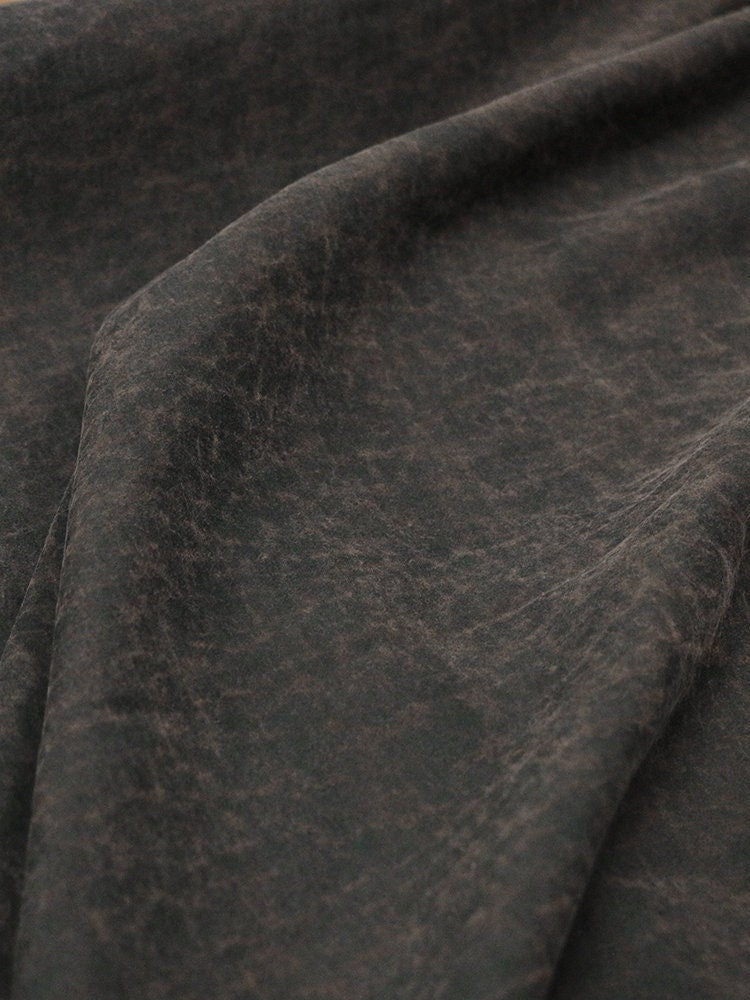 RCGUIW - Rust Color Cracks  22 Momme Handmade Plant Dye Mud Silk Fabric, 110cm by the Yard