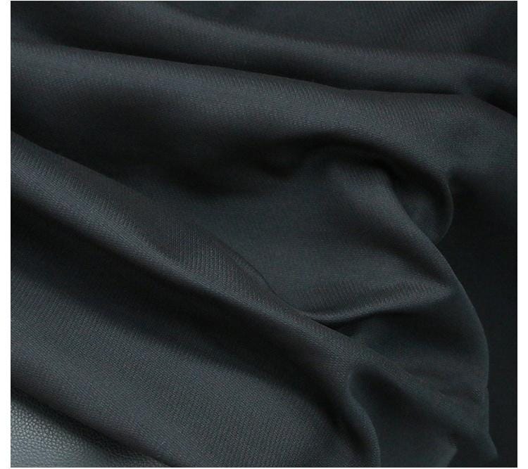 SHZANGQ - 56 Momme Heavy Silk-Wool Blend Crepe Fabric - 135cm By the Yard