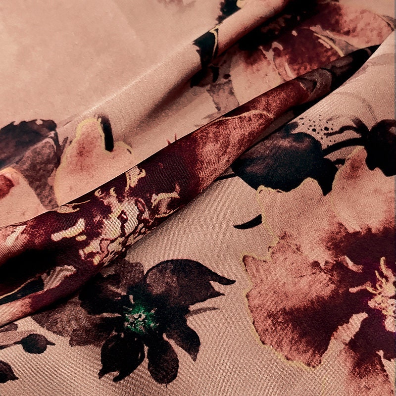CHQY - Handmade 40 Momme Mud Silk Satin Fabric By the Yard
