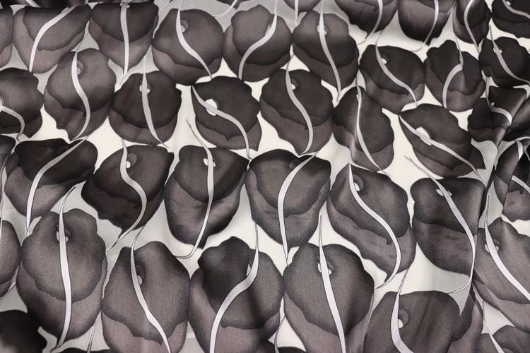 PAPAHU -  22 Momme  Sheer Burnout Silk Devore Satin Fabric - 114cm wide by the Yard