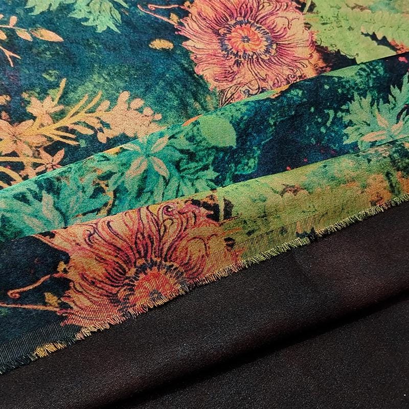 GYHHFH - Handmade 40 Momme Mud Silk Satin Fabric - 112cm By the Yard