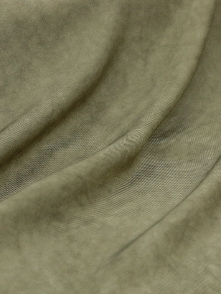 TWILL - 18 Momme Dirty Dyeing Distressed Twill Silk Fabric Made of Mulberry Silk - 135cm by the Yard