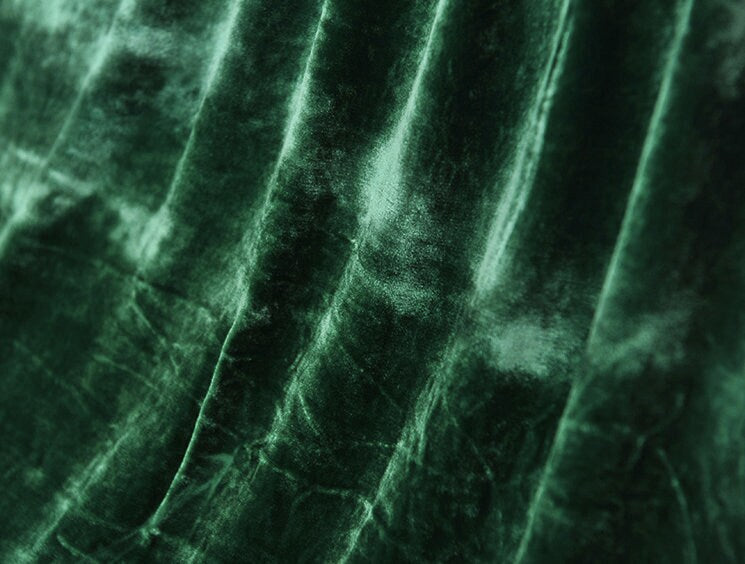ON SALE - Solid Jade Green Velvet Fabric 114cm wide - 4 Yards