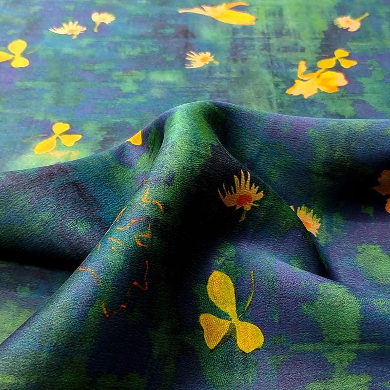 GYYHXH - Handmade 40 Momme Mud Silk Satin Fabric - 112 cm By the Yard