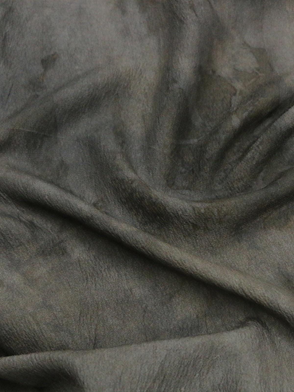 ZUSZAR - 16 Momme Eco Friendly Plant Dye Jacquard Tussah Silk Old Material Retro Color Fabric  - 93cm wide by the Yard