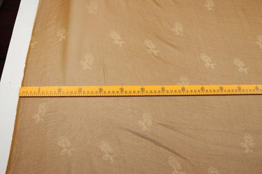 JFHXHH - 8 Momme Yellow Floral Print Silk Georgette Fabric - 140cm wide by the Yard