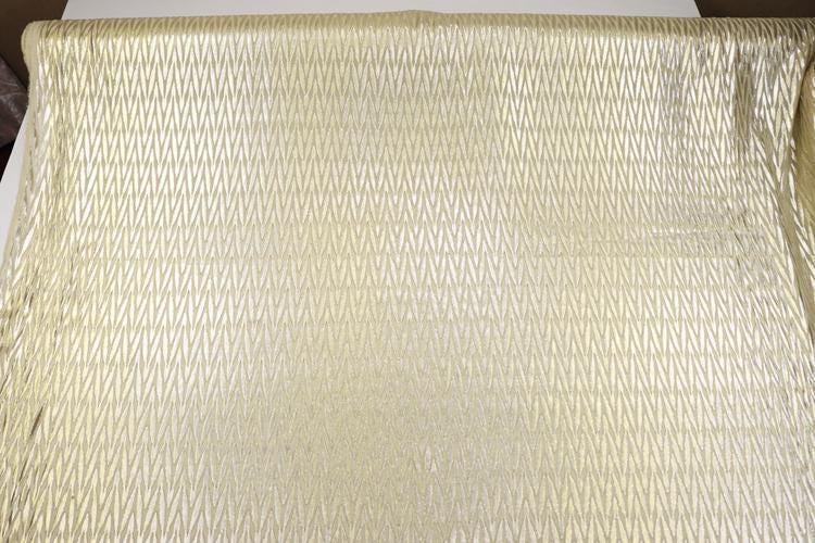 JFHMMV  - 13 Momme Golden Thread Weave Silk Georgette Fabric - 140cm wide by the Yard