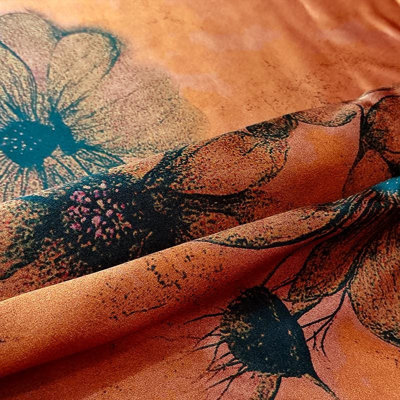 GUYJIH - Handmade 40 Momme Mud Silk Satin Fabric - 112cm By the Yard