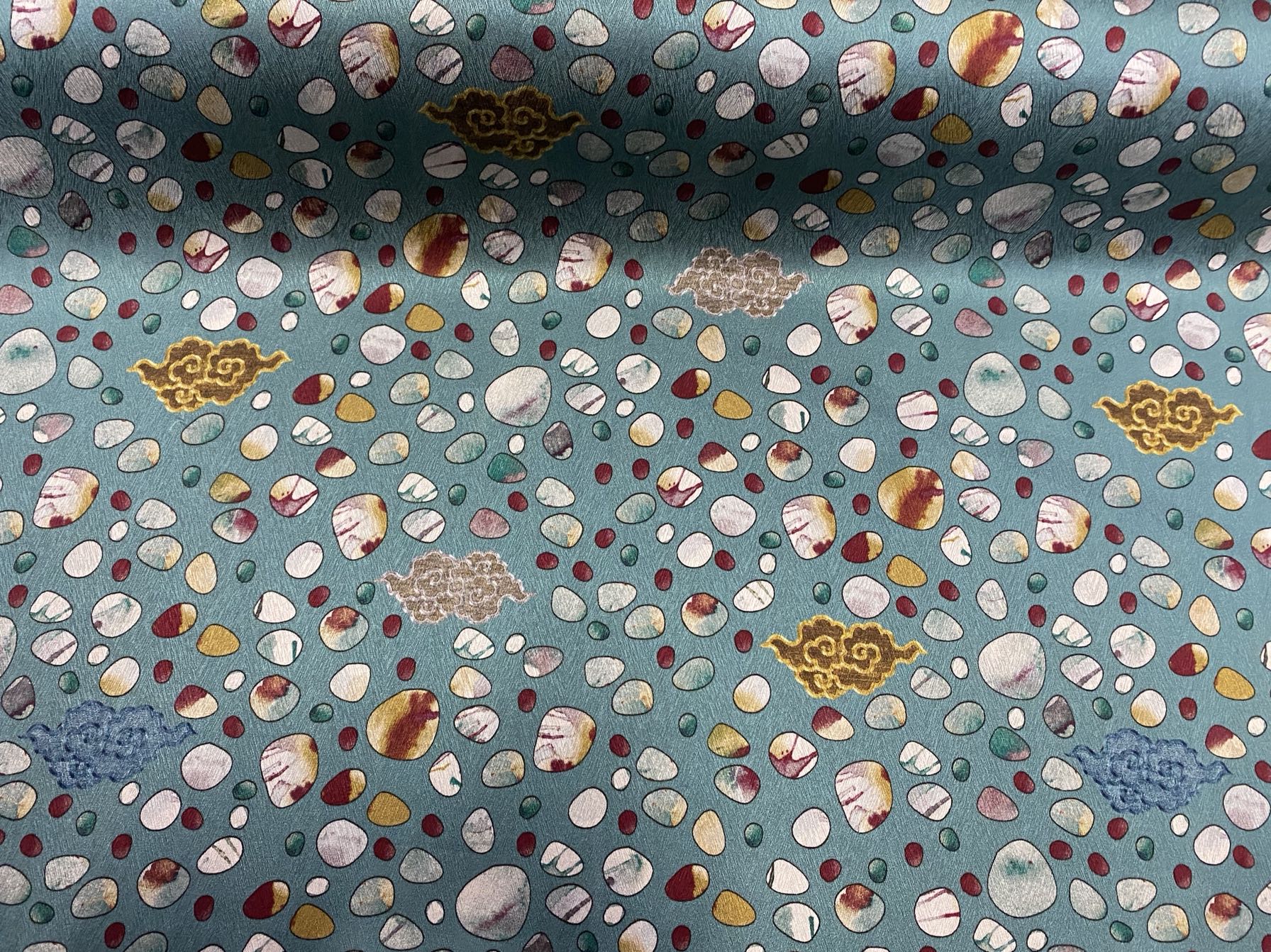 ESHICA - 22 Momme  Pattern Digital Print Stretch Silk Satin Fabric - 108cm wide by the Yard