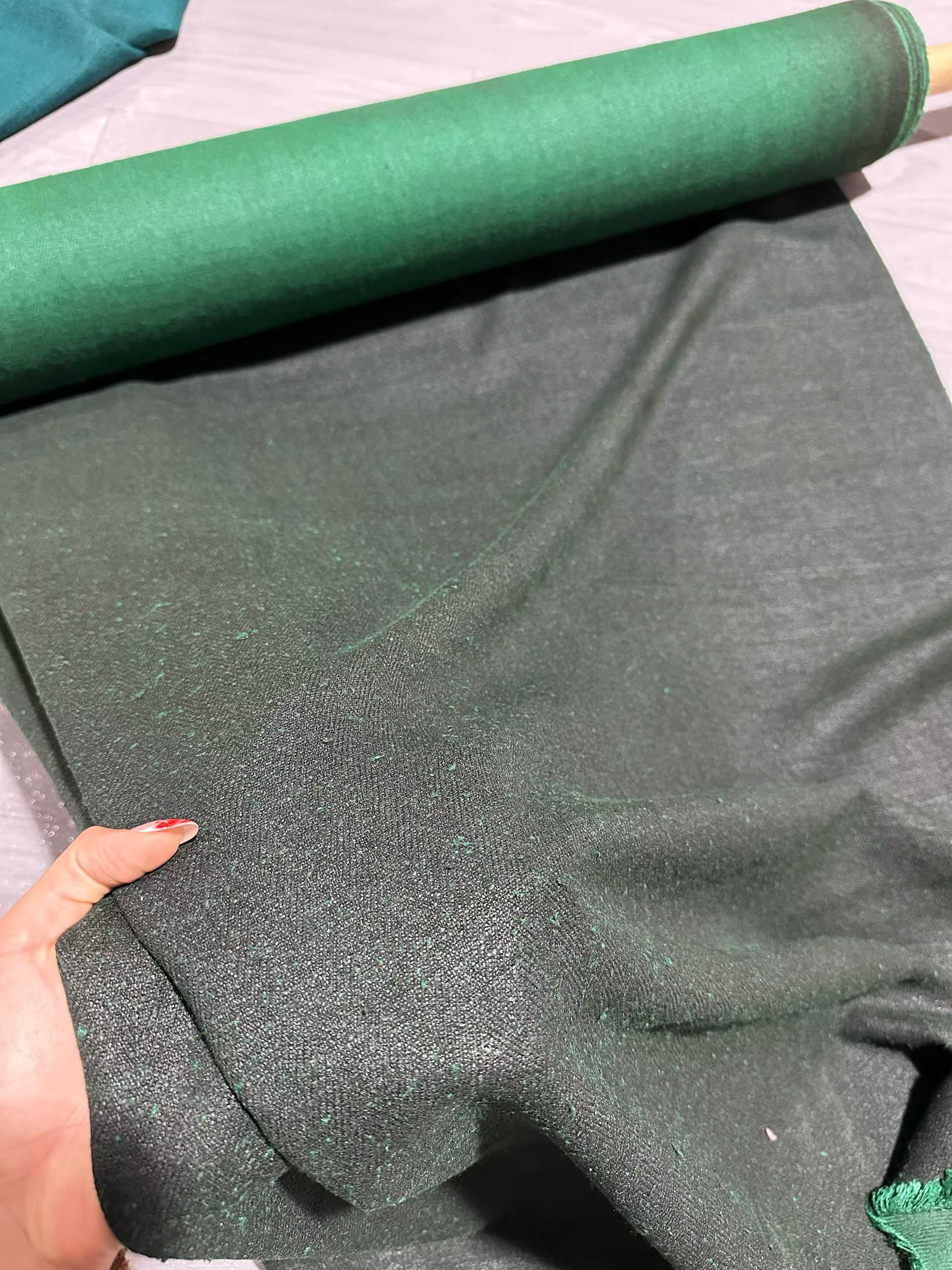 mud tussah silk #color_emerald
