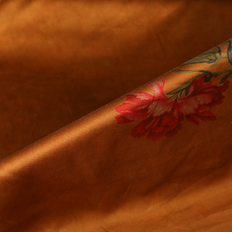 GUJBHH - Handmade 40 Momme Mud Silk Satin Fabric - 140cm wide by the Yard