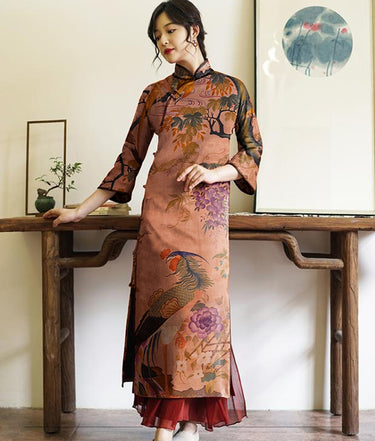 GUJFLY - Handmade75 Momme PIZI Mud Silk Satin Fabric - 112cm wide by the Yard