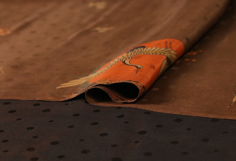 GUJHHM - Handmade 40 Momme Mud Silk Satin Fabric - 112cm wide by the Yard