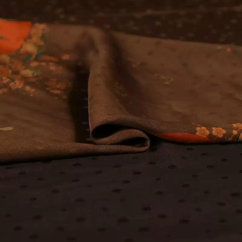 GUJHHM - Handmade 40 Momme Mud Silk Satin Fabric - 112cm wide by the Yard