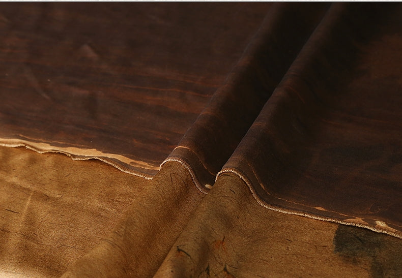 GUJJHH - Handmade 40 Momme Mud Silk Satin Fabric - 140cm wide by the Yard