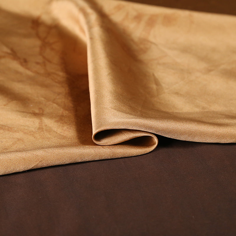 GUJJHH - Handmade 40 Momme Mud Silk Satin Fabric - 140cm wide by the Yard