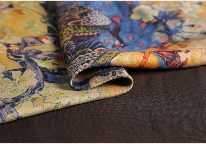 GUJKQY - Handmade75 Momme PIZI Mud Silk Satin Fabric - 112cm wide by the Yard