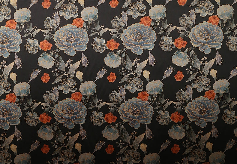 GUJLFR - Handmade 40 Momme Mud Silk Satin Fabric - 112cm wide by the Yard