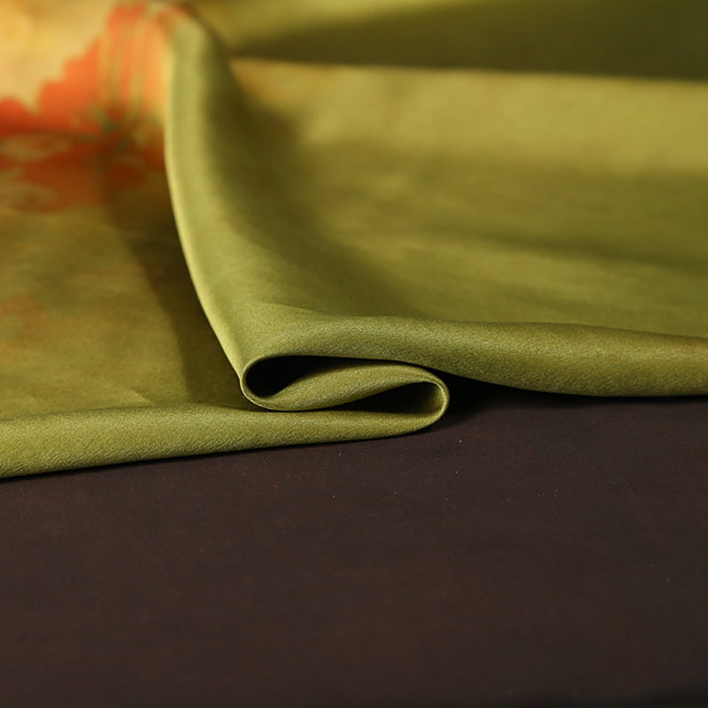 GUJLJH - Handmade 40 Momme Mud Silk Satin Fabric - 140cm wide by the Yard