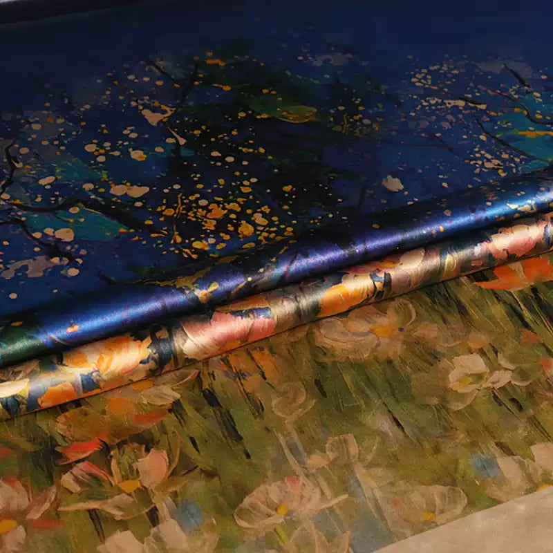 GUJLTH - Handmade 58 Momme PIZI Mud Silk Satin Fabric - 140cm wide by the Yard