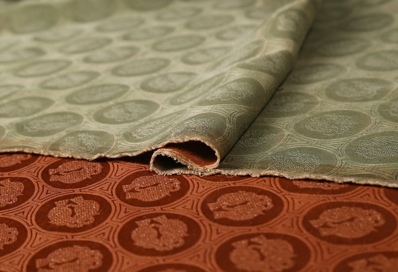 GUJLYQ - Handmade 40 Momme Mud Silk Satin Fabric - 112cm wide by the Yard