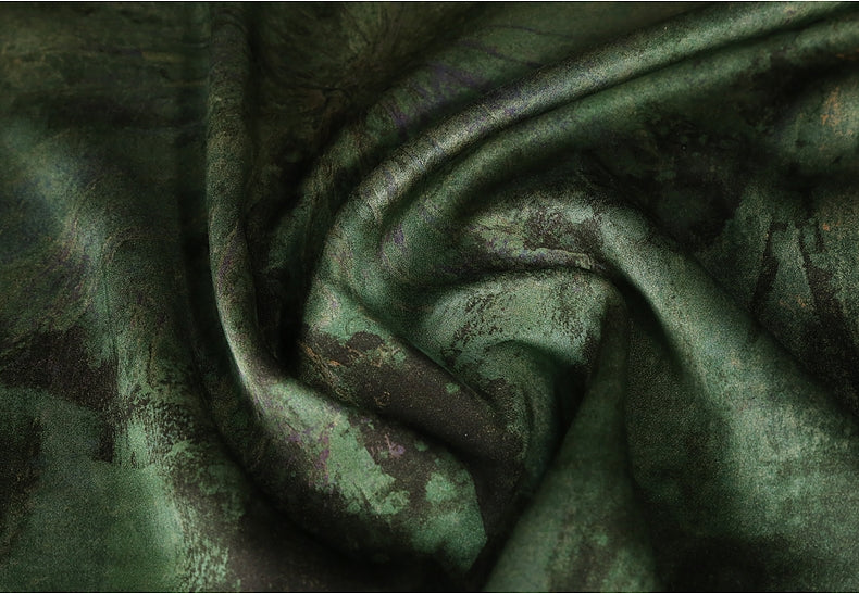 GUJMLH - Handmade 50 Momme PIZI Mud Silk Satin Fabric - 114cm wide by the Yard