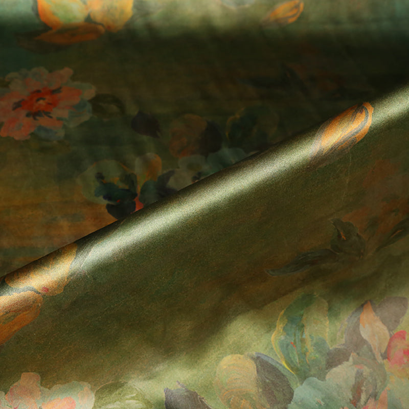 GUJMUD - Handmade 40 Momme Mud Silk Satin Fabric - 140cm wide by the Yard