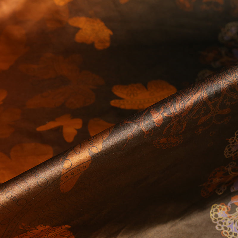 GUJXHD - Handmade 40 Momme Mud Silk Satin Fabric - 140cm wide by the Yard