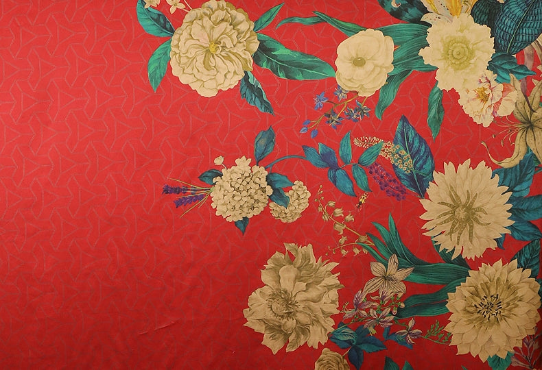 GUJXQH - Handmade 40 Momme Mud Silk Satin Fabric - 140cm wide by the Yard