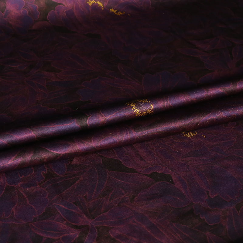 GUJZHD - Handmade 55 Momme PIZI Mud Silk Satin Fabric - 112cm wide by the Yard