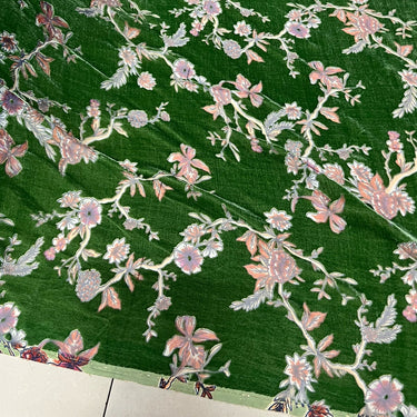 JI0TAN - Semi-sheer with a Draping Effect Sheer Burnout Silk Velvet Satin Fabric - 114cm wide by the Yard