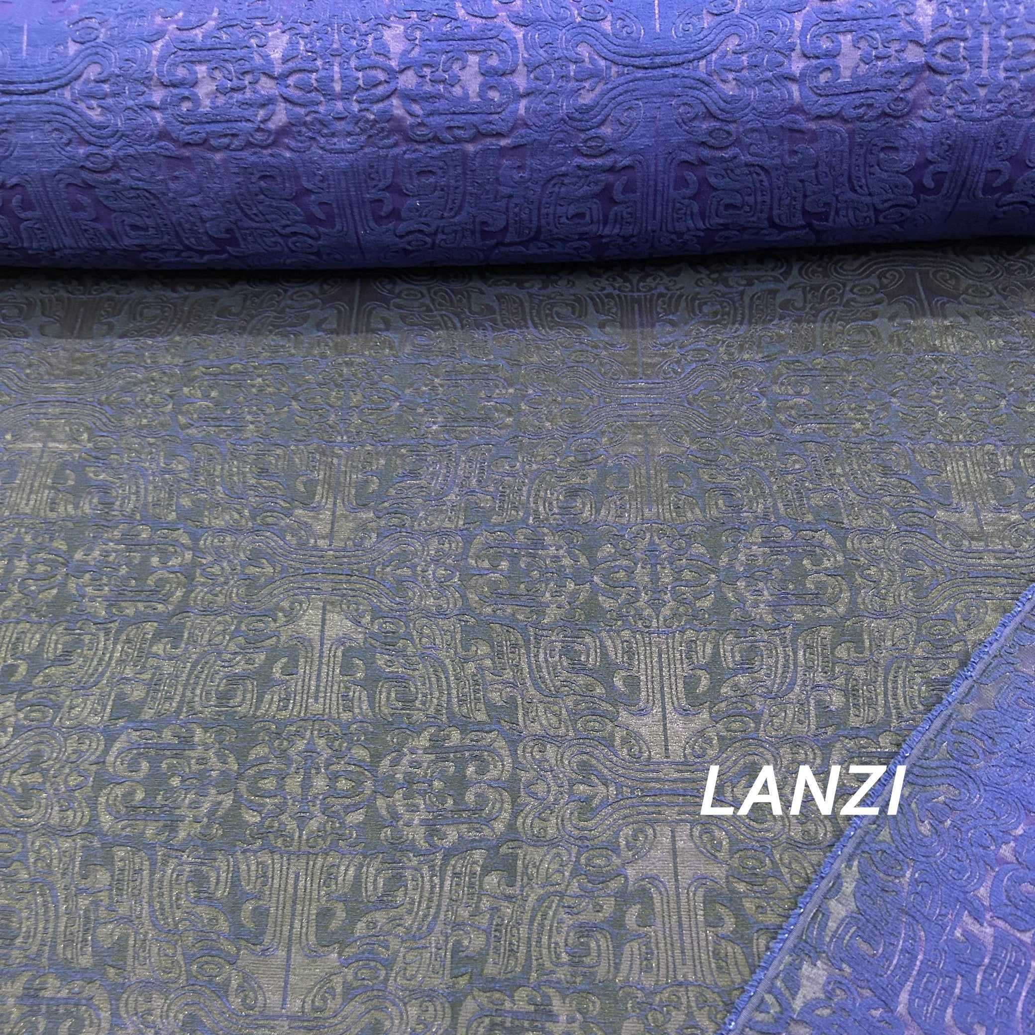 JPTAOTIE - 50 Momme Plant Dye Mud Brocade Silk Noil Fabric - 110cm wide by the Yard