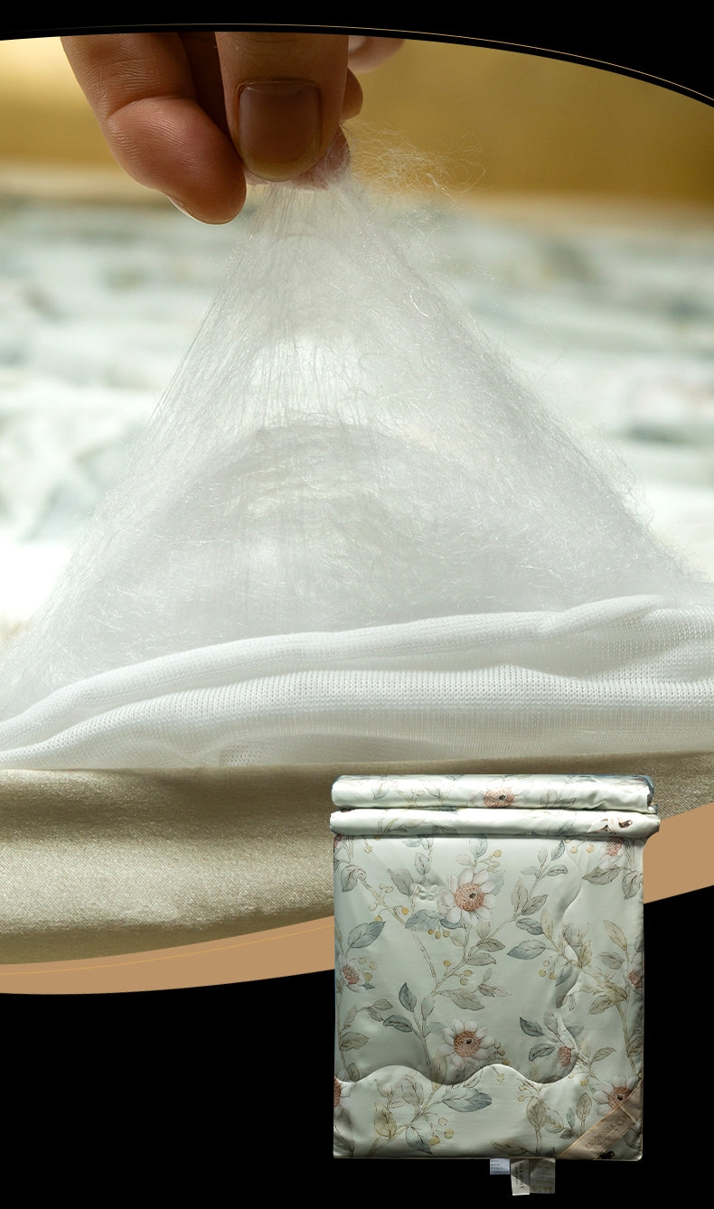 LUMDDIS - 25 Momme Silk Bedding Set with Silk Duvet