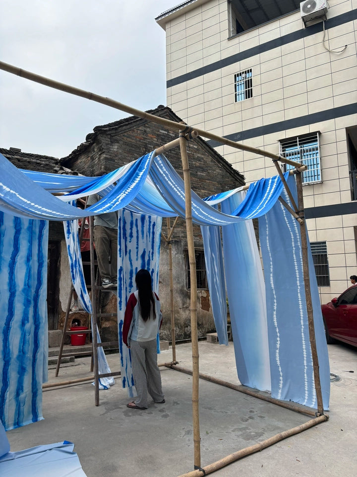 Chinese Traditional Indigo style deco fabric