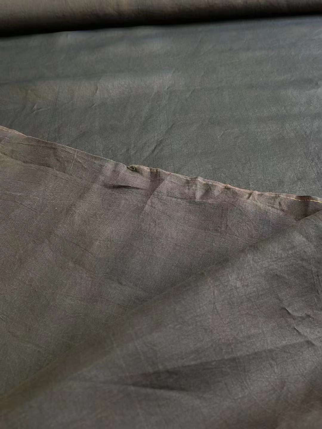 OUGENYU - 8 Momme Handmade Mud Silk Organza Fabric - 130cm wide by the Yard