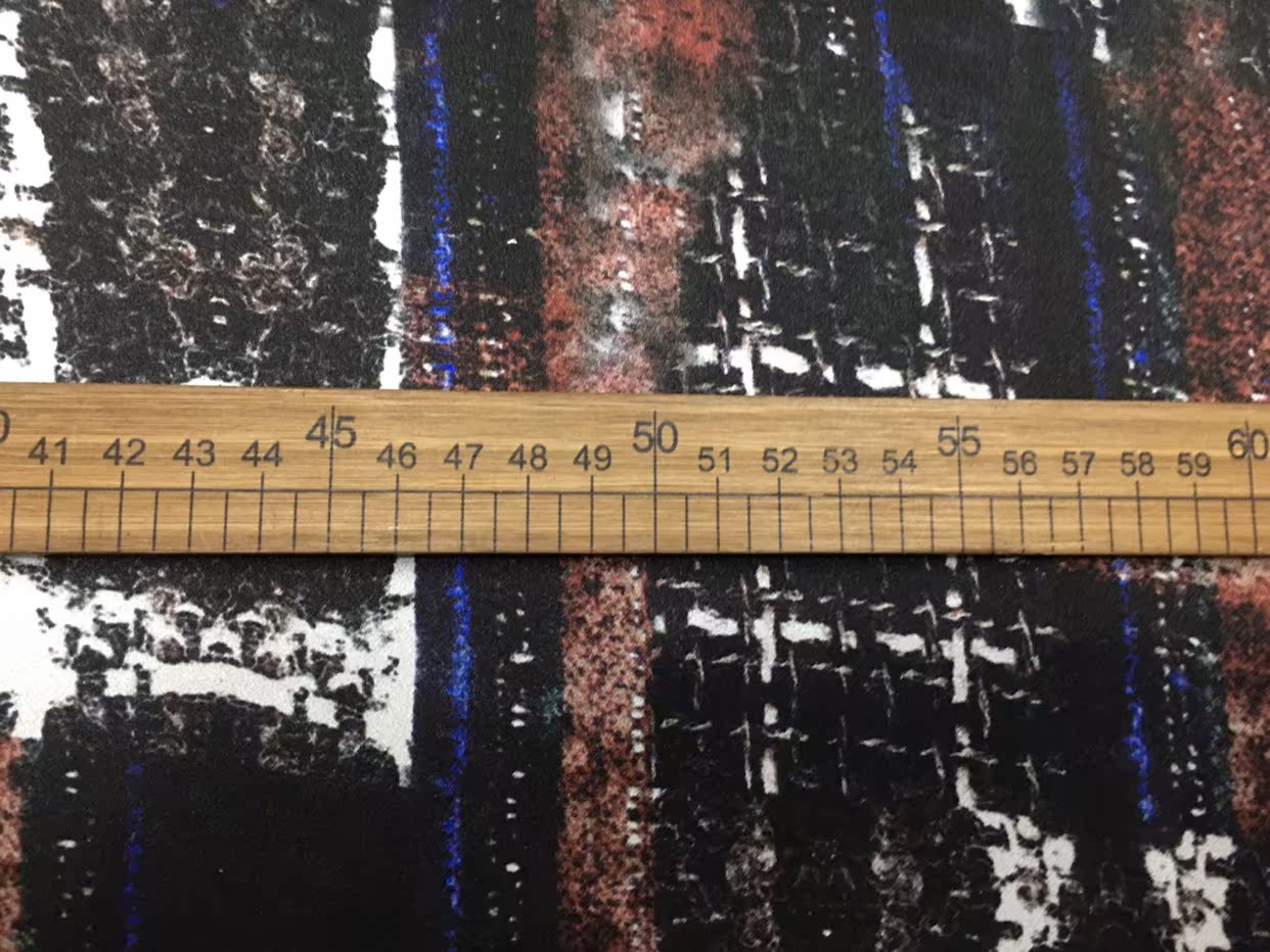 ZUOJIU - 28 Momme Old Style Pattern Digital Print Stretch Silk Satin Fabric - 110cm wide by the Yard