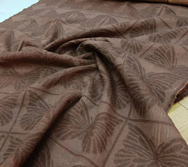 HONGHUDIE - 70 Momme Jacquard HongYunsha Gambiered Ganton Tussah Silk Fabric - 110cm wide by the Yard