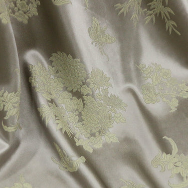 QIAHUI - Handmade Embossed Guanle Crepe Jacquard Stretch Two-Tone Heterochromatic Silk Fabric - 138cm wide by the Yard