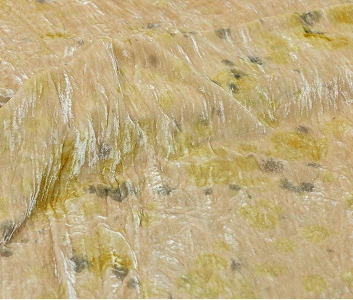 MENFAN -Handmade Ancient Plant-dyed Dreamy Light Luxury High-end Designer Silk Velvet Fabric - 125cm wide by the Yard