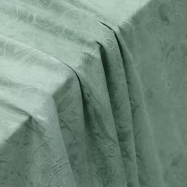 DIRHLV - 19 Momme Vintage Style Dirty Dyed Gray Green Stretchy Jacquard Sangbo Satin Silk Fabric - 130cm wide by the Yard