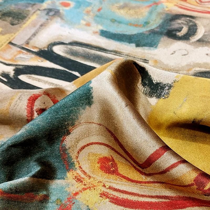 GYCXJY - Handmade 70 Momme PIZI Mud Silk Satin Fabric - 112 cm By the Yard