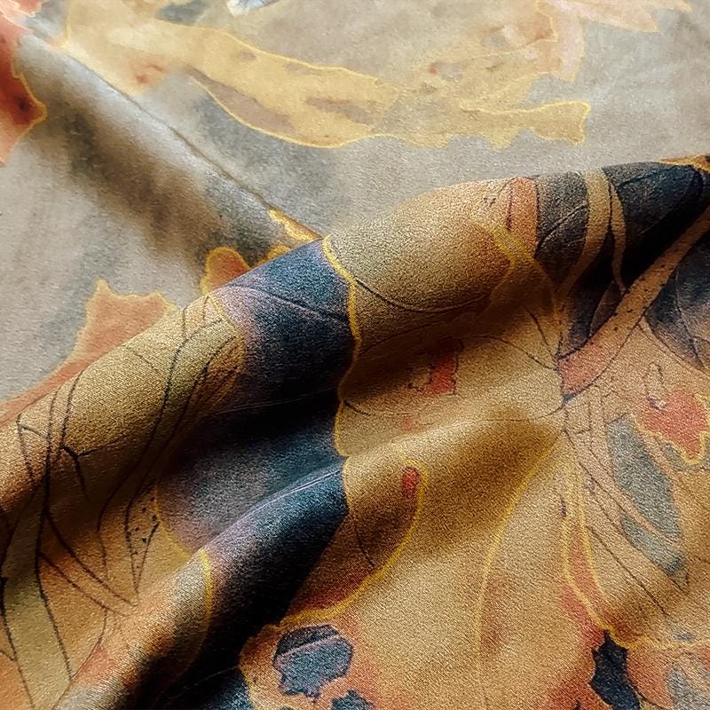 GYJHLL - Handmade 38 Momme Mud Silk Satin Fabric - 112cm By the Yard