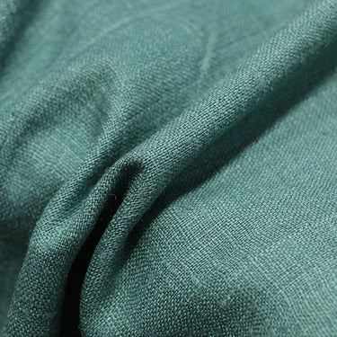 QINGLV -  Handmade Gambiered Ganton Tussah Mud Silk Fabric - 90cm wide by the Yard