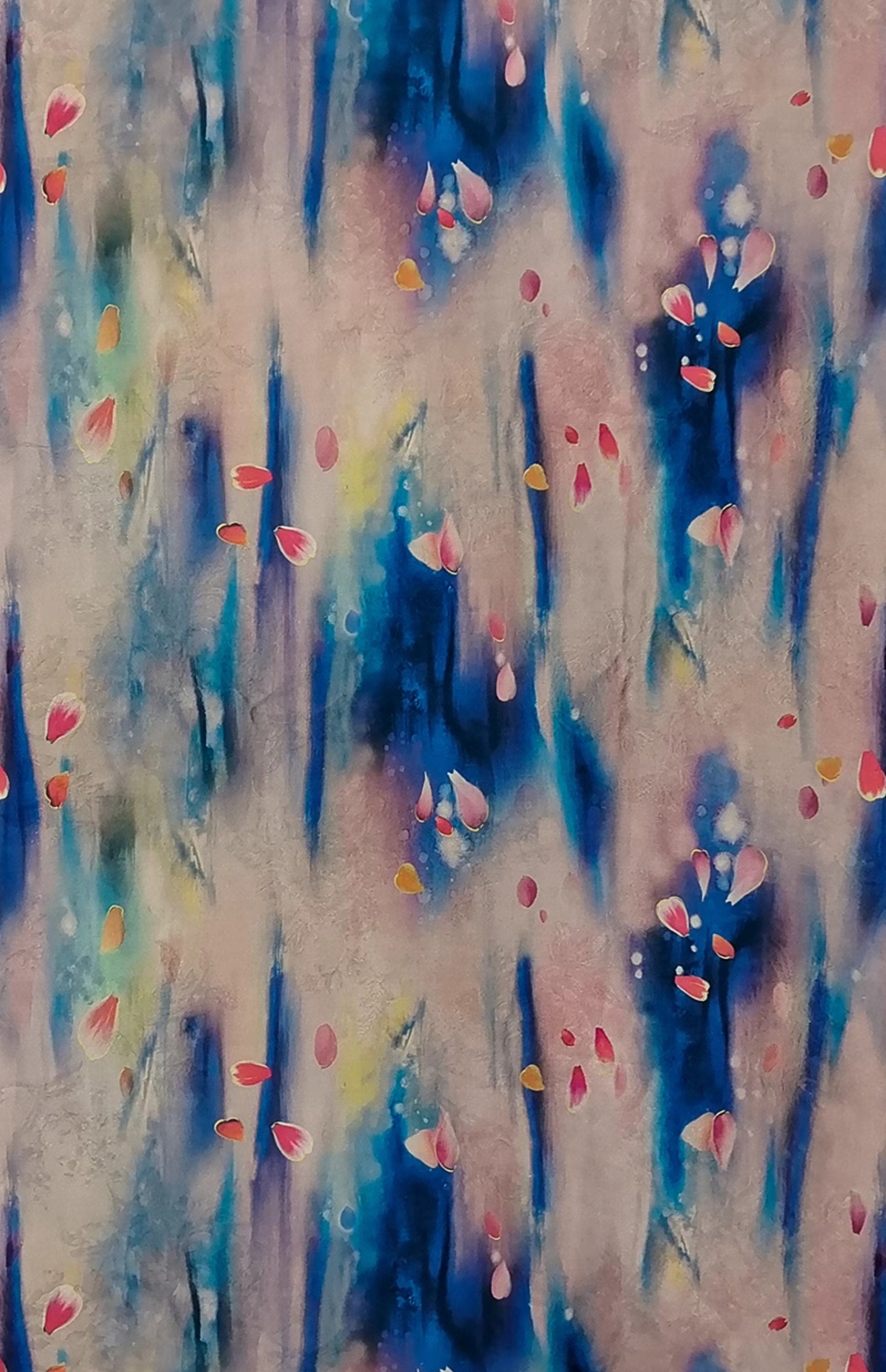 HBY - Handmade 40 Momme Jacquard Mud Silk Satin Fabric By the Yard